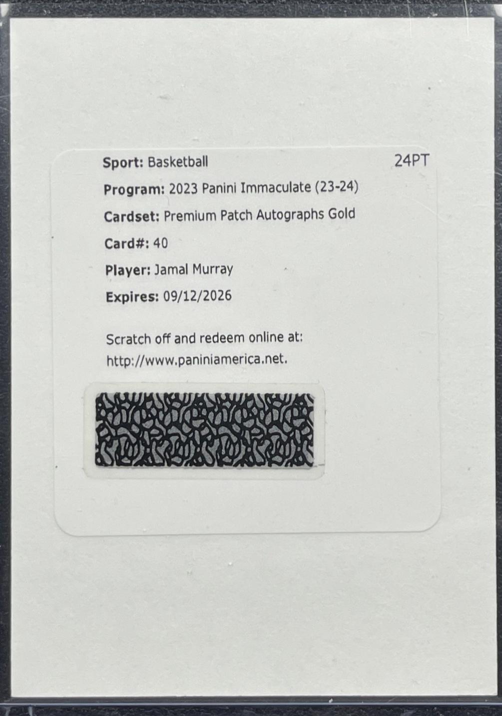 Jamal Murray [Gold] #40