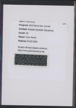 Tony Parker #SSS-PKR