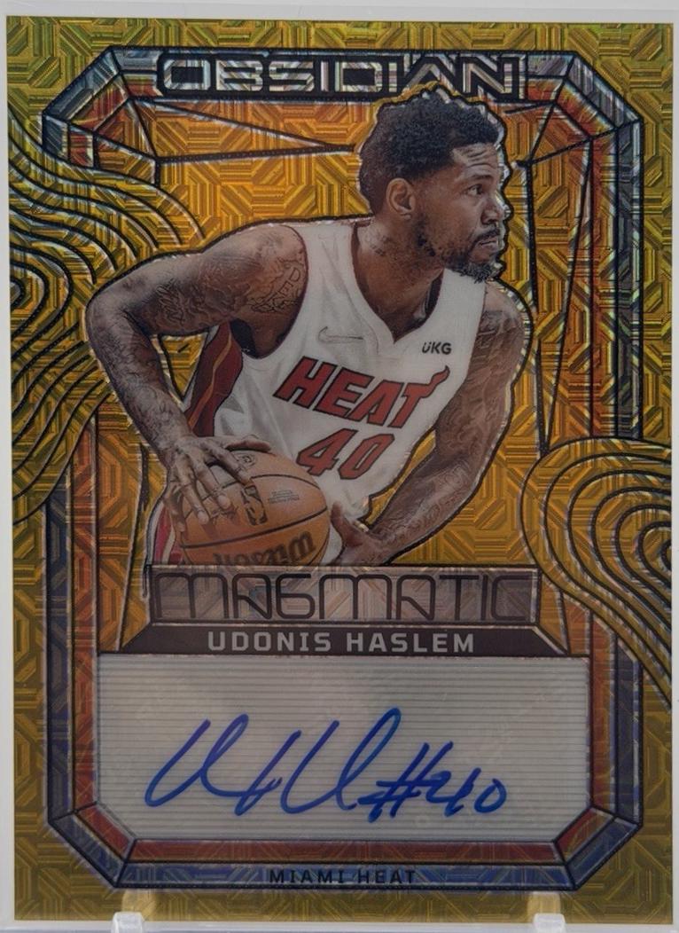 Udonis Haslem [Gold Flood Electric Etch] #MS-HAS
