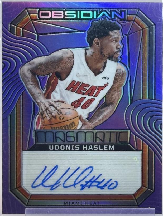 Udonis Haslem [Purple Flood Electric Etch] #MS-HAS