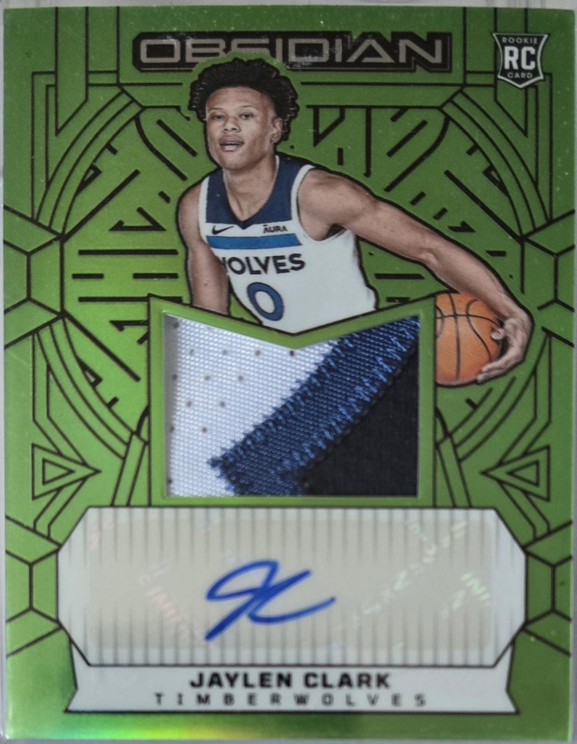 Jaylen Clark [Green Flood Electric Etch] #RJI-CLK