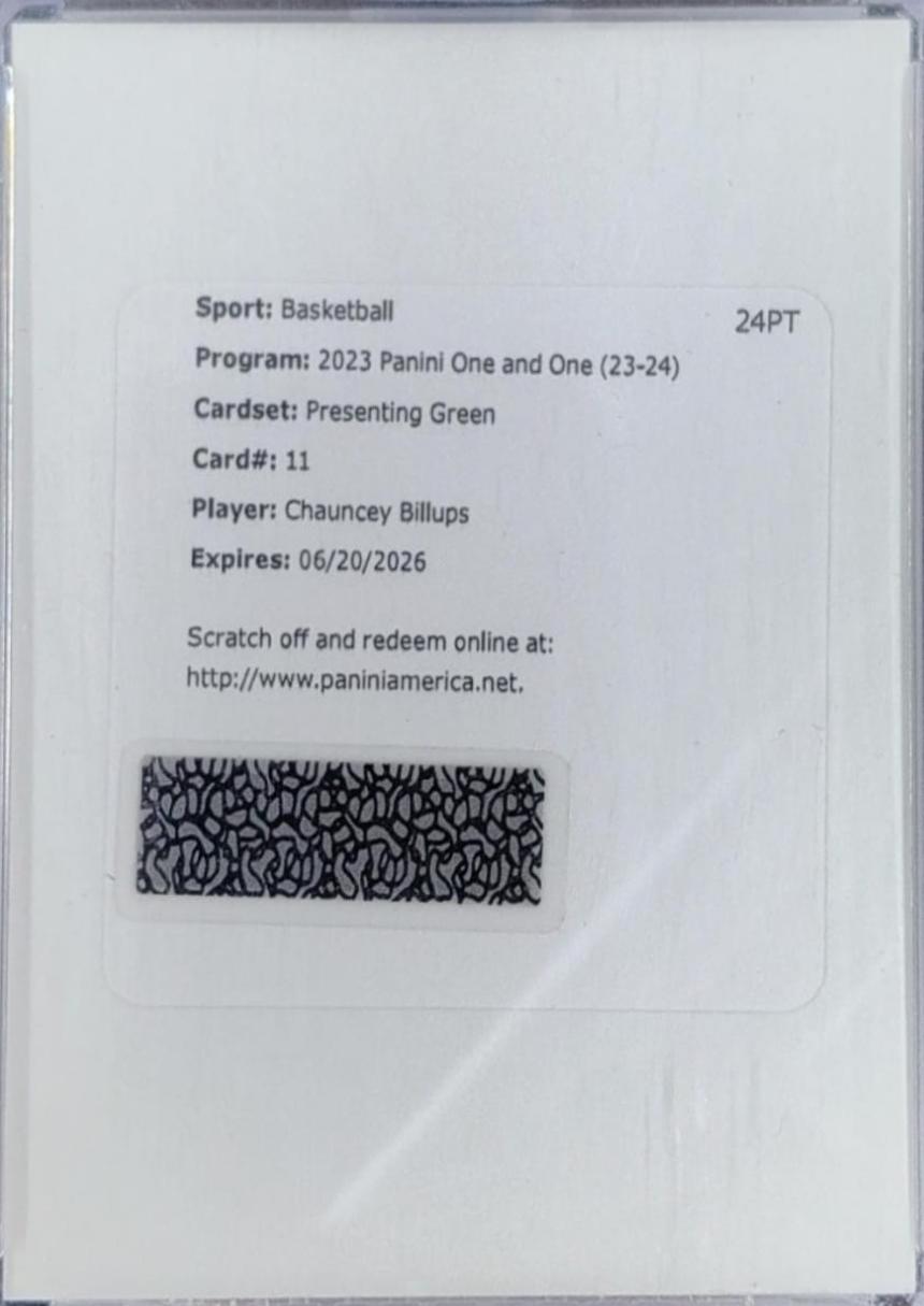 Chauncey Billups [Green] #P-CBU