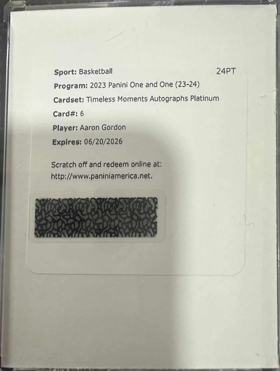 Aaron Gordon [Platinum] #TMA-AAG