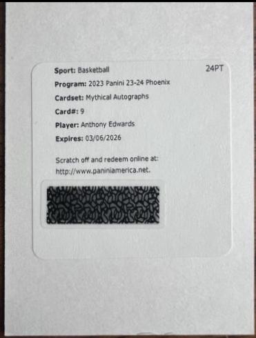 Anthony Edwards [International Red] #MA-AE