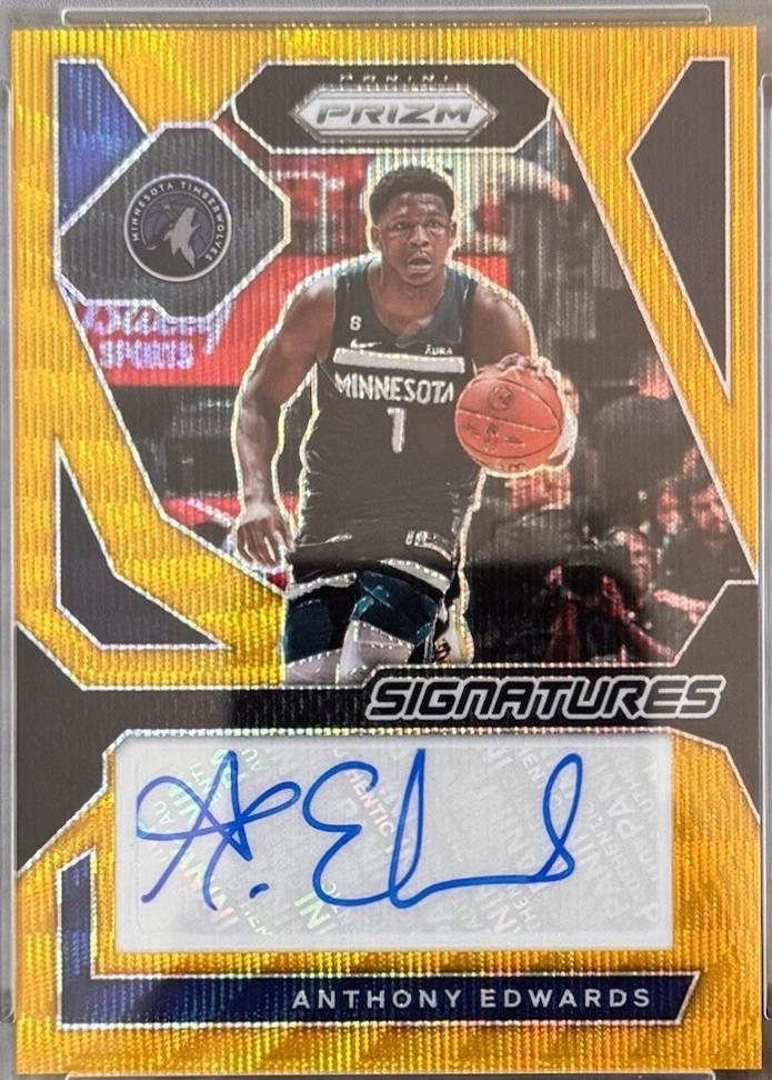 Anthony Edwards [Gold Wave Prizm] #SIG-ANT
