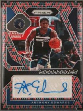 Anthony Edwards [Snakeskin Prizm] #SIG-ANT