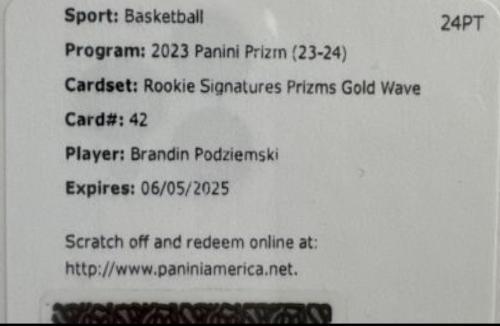 Bennedict Mathurin [Gold Wave Prizm] #SIG-BEN