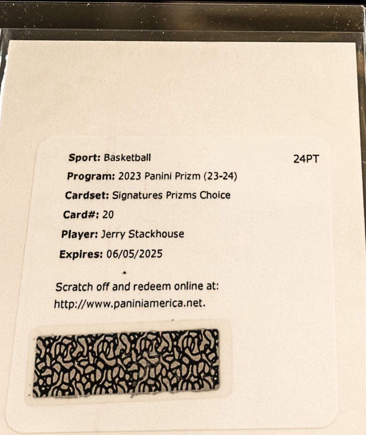 Jerry Stackhouse [Choice Prizm] #SIG-JRY