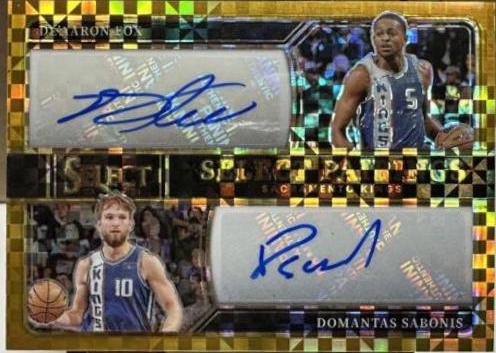 De'Aaron Fox / Domantas Sabonis [Gold Prizm] #SP-SAC
