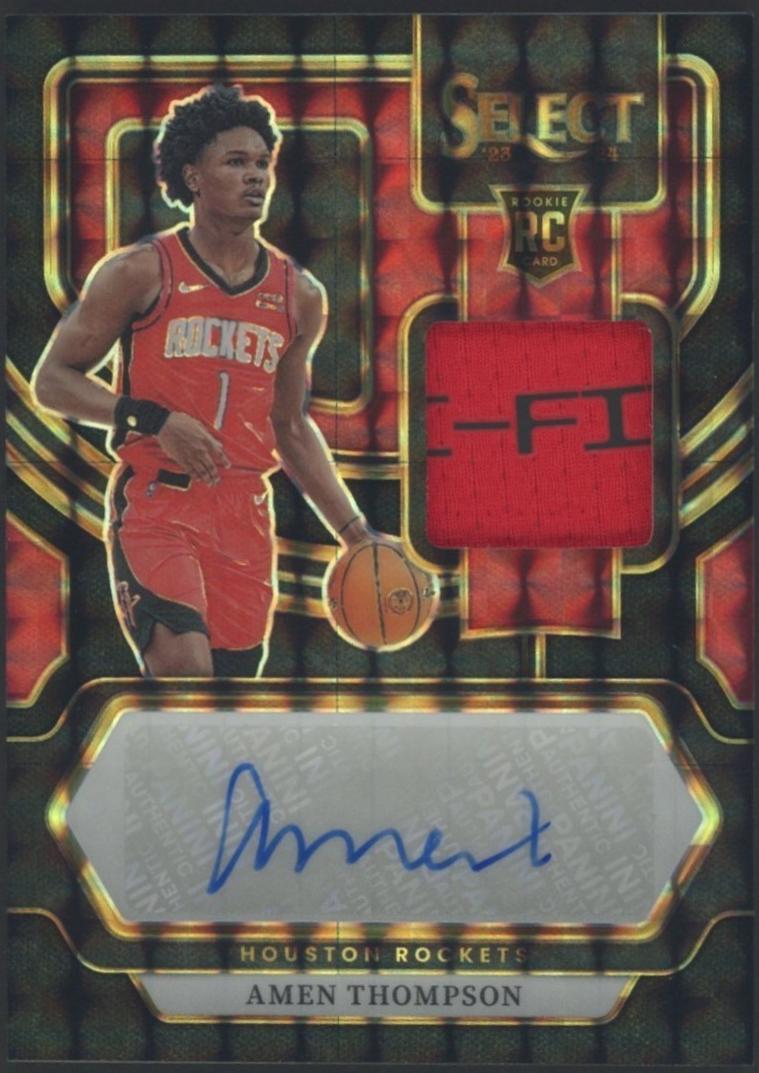 Amen Thompson [Black Finite Prizm] #RJ-AMN