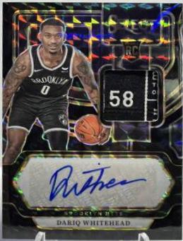Dariq Whitehead [Black Finite Prizm] #RJ-WHT