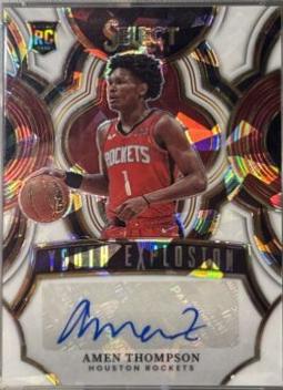 Amen Thompson [White Cracked Ice Prizm] #YE-AMN