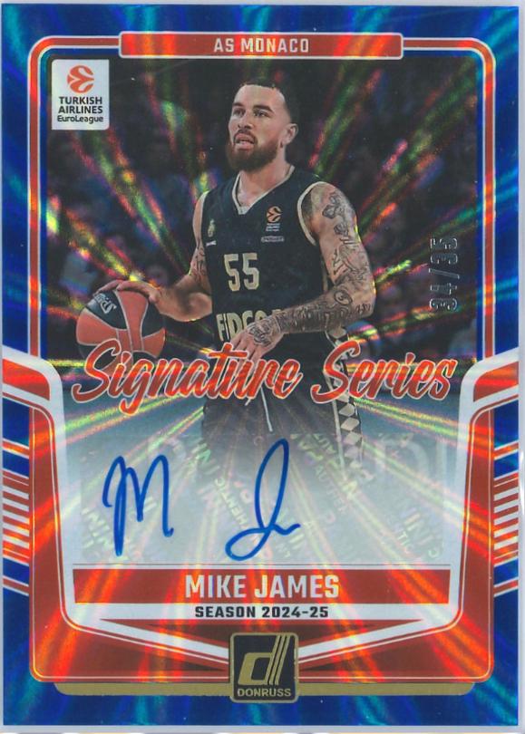 Mike James [Blue Laser Holo] #35