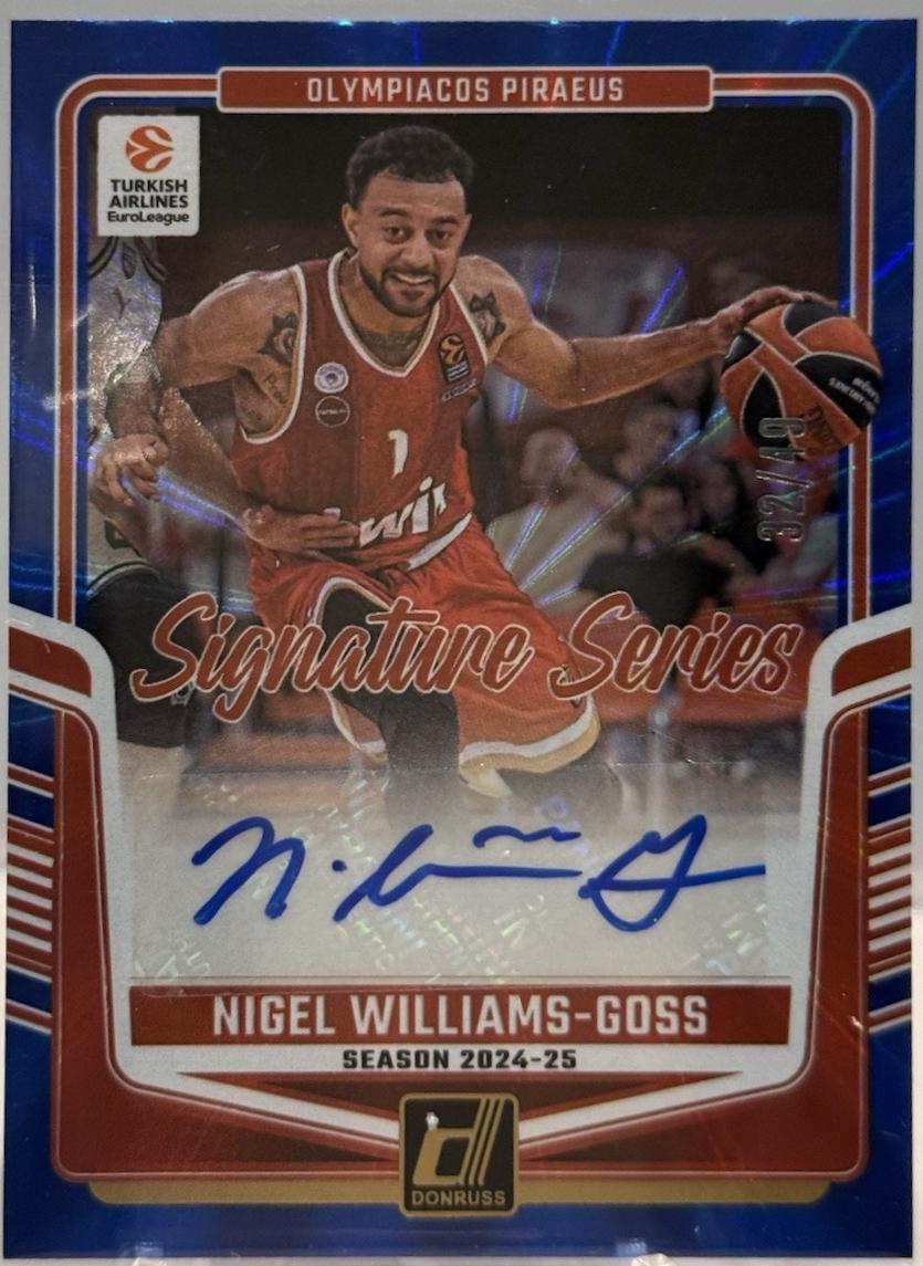 Nigel Williams-Goss [Blue Laser Holo] #38