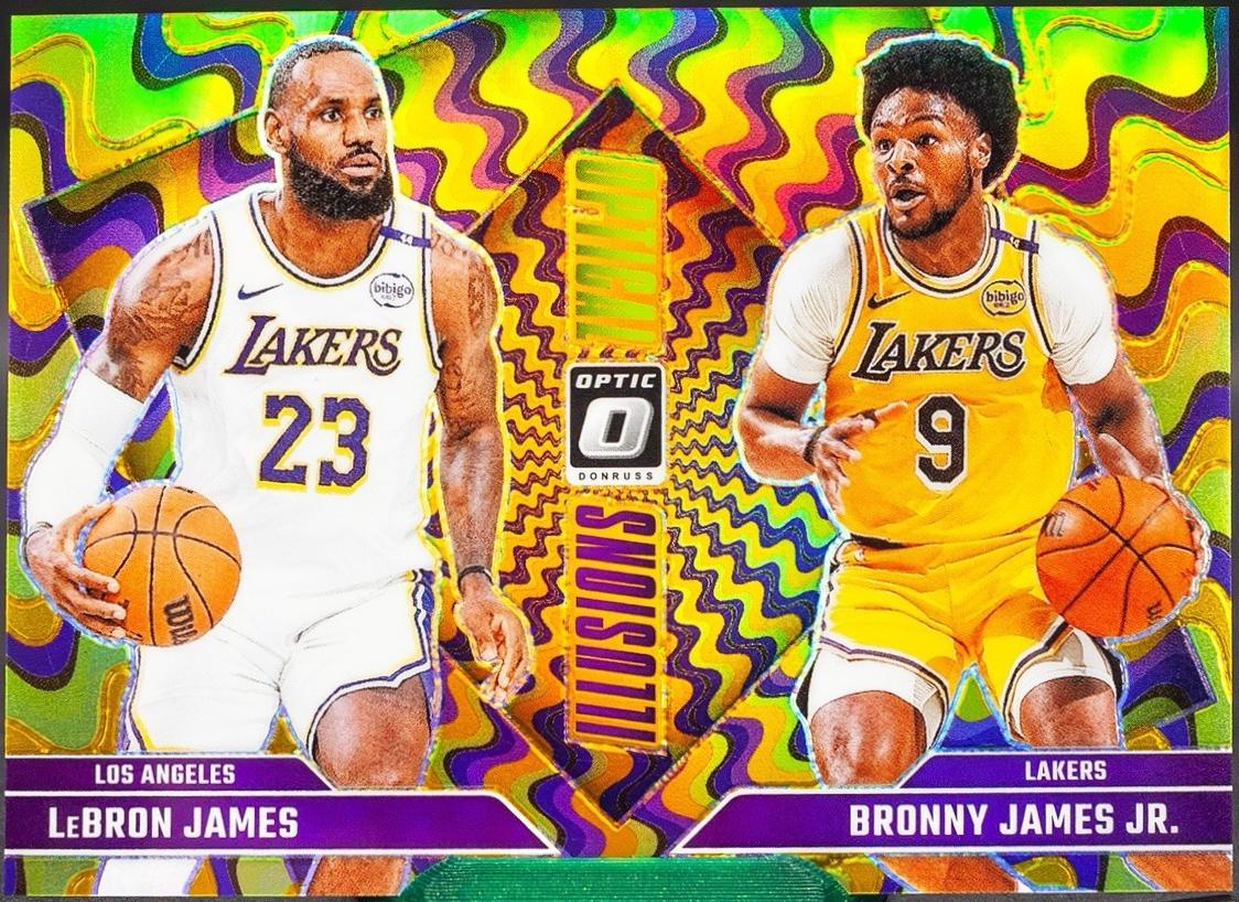 Bronny James Jr. / LeBron James [Gold] #2