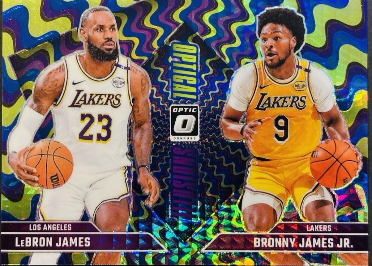 Bronny James Jr. / LeBron James [Hyper Blue] #2