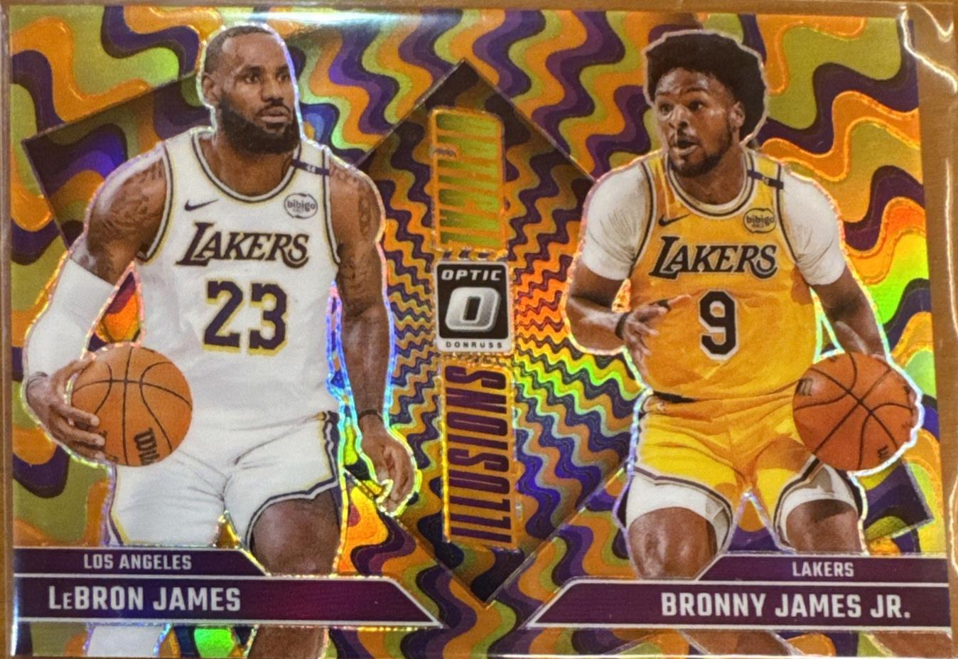 Bronny James Jr. / LeBron James [Orange] #2