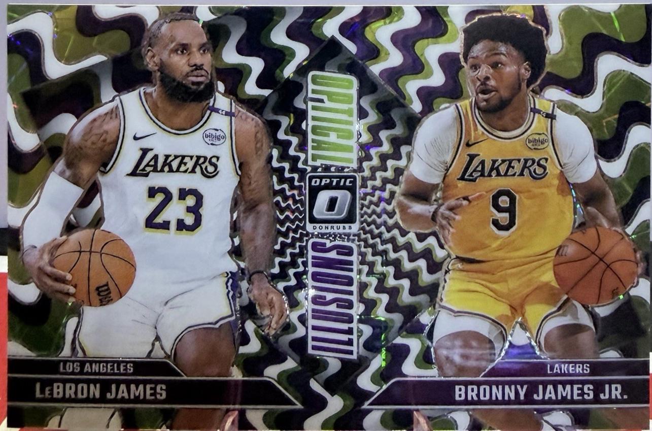 Bronny James Jr. / LeBron James [White Velocity] #2