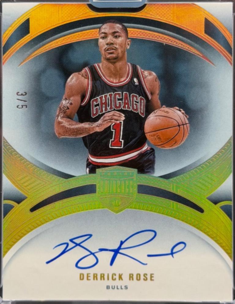 Derrick Rose [Gold Autograph] #9