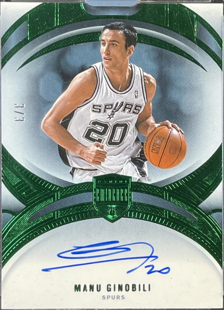 Manu Ginobili [Emerald Autograph] #16