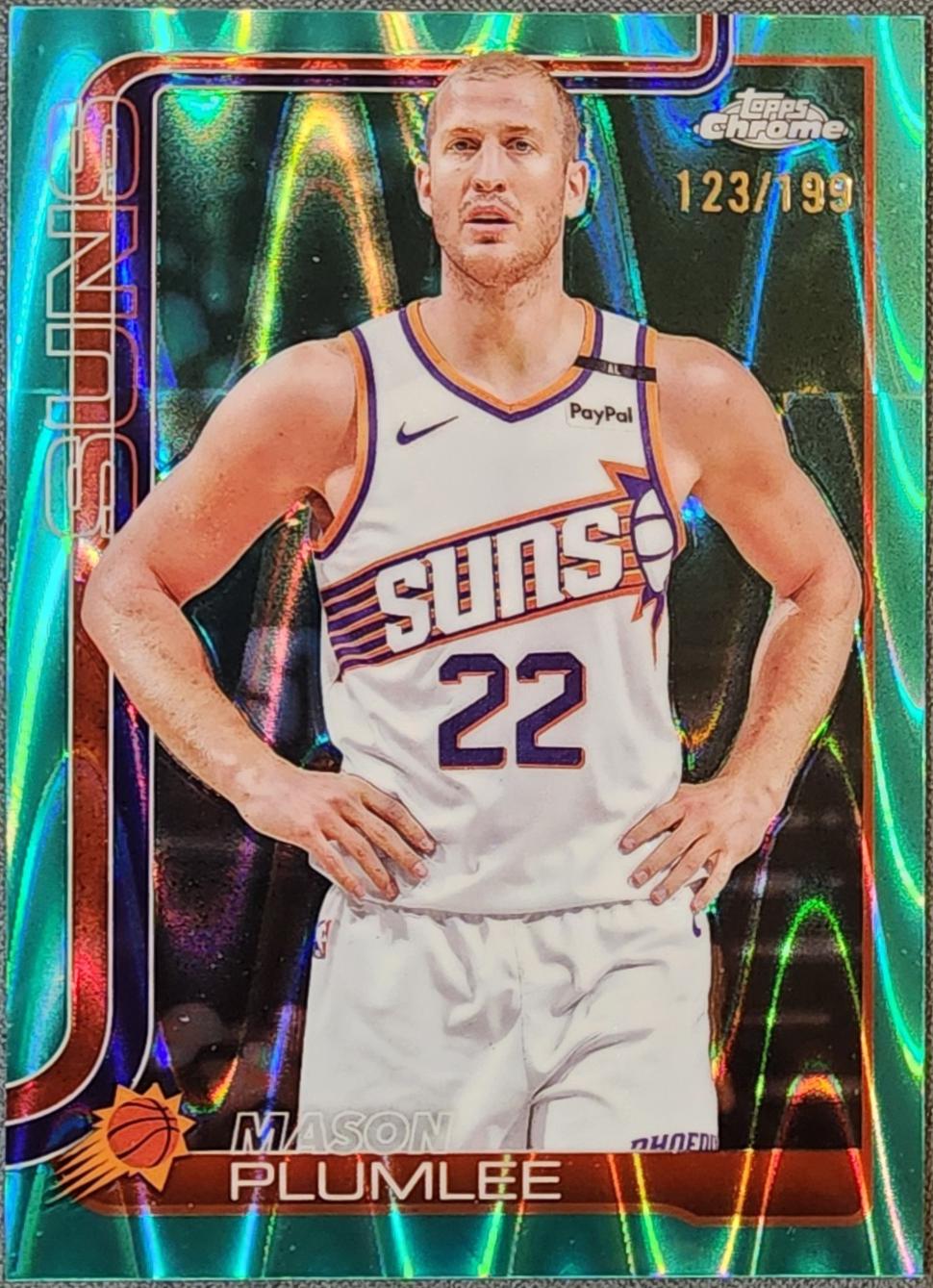Mason Plumlee [RayWave Aqua Refractor] #106