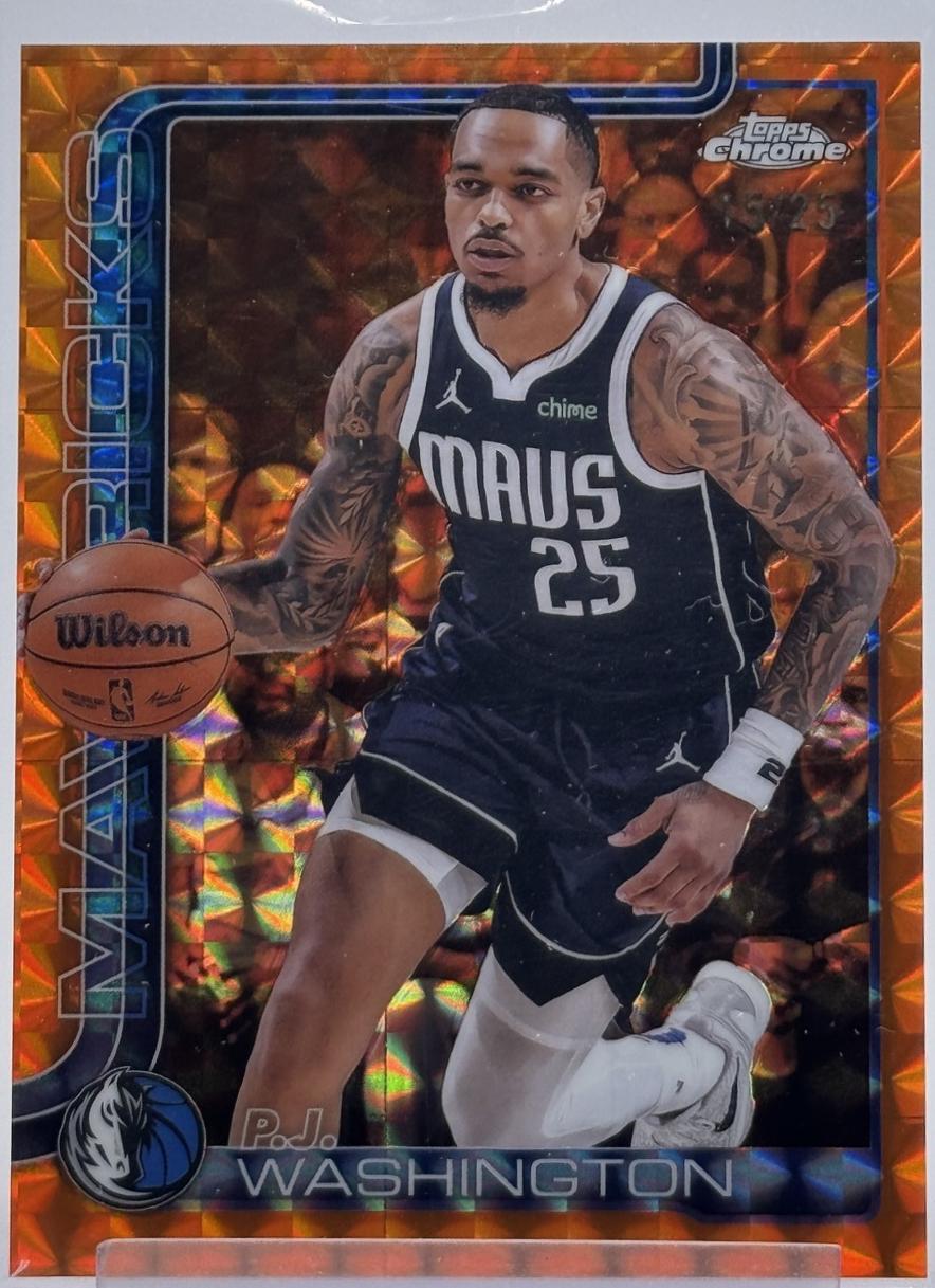 P.J. Washington [Orange Geometric Refractor] #19