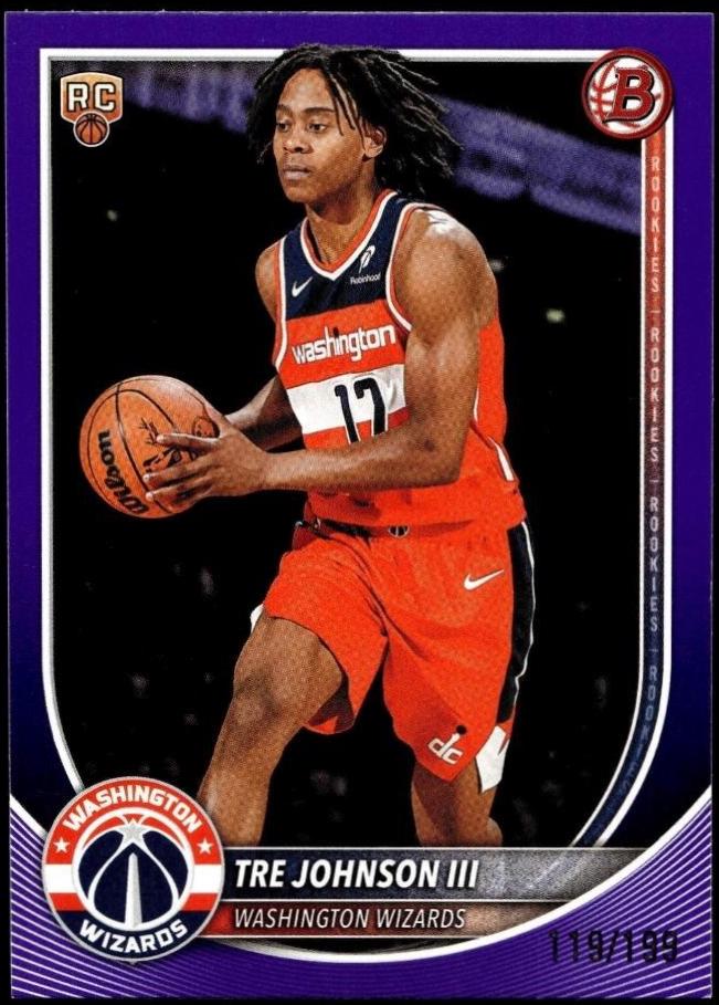 Tre Johnson III [Purple Pattern Border] #6