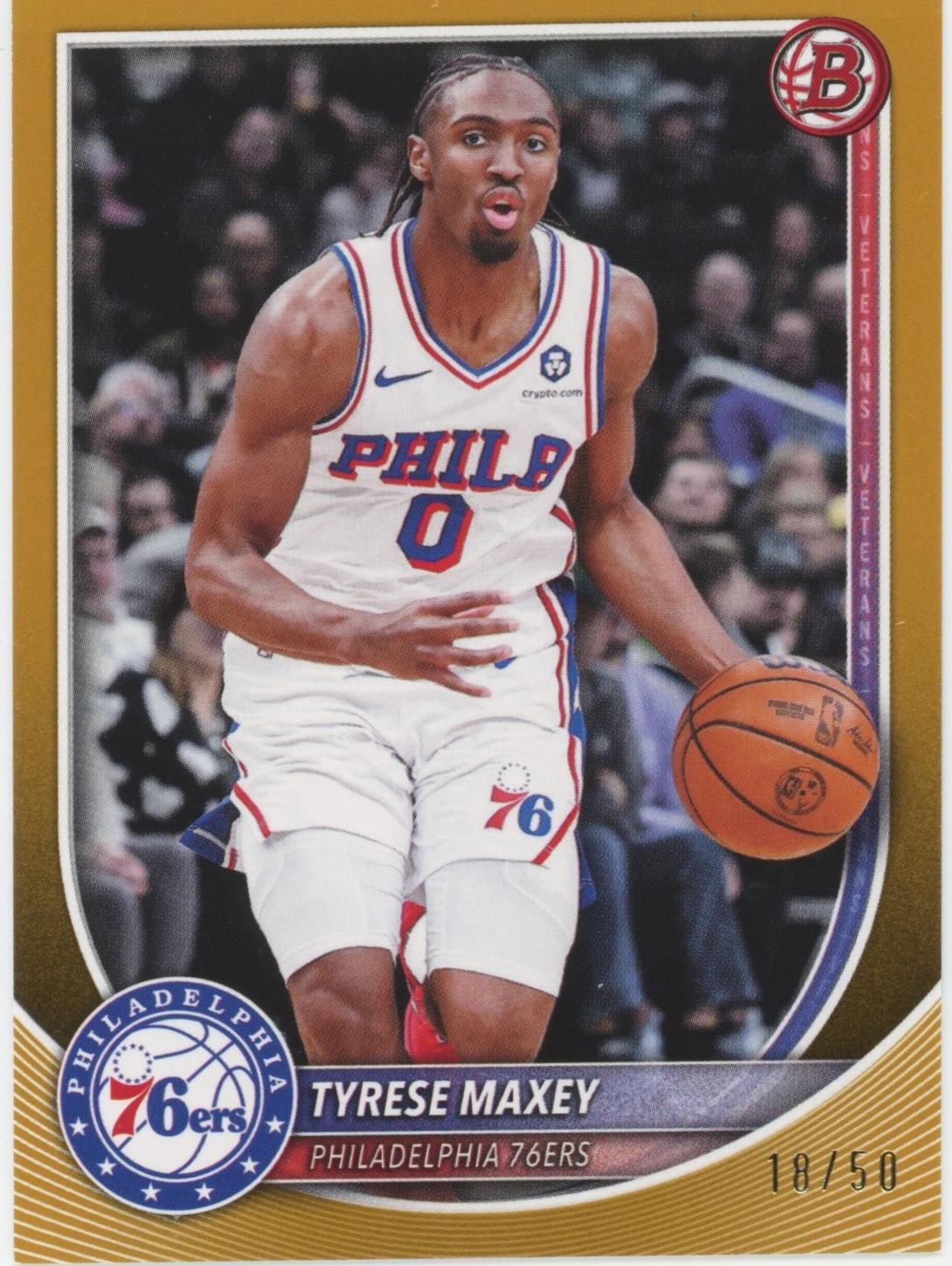 Tyrese Maxey [Gold Border] #66