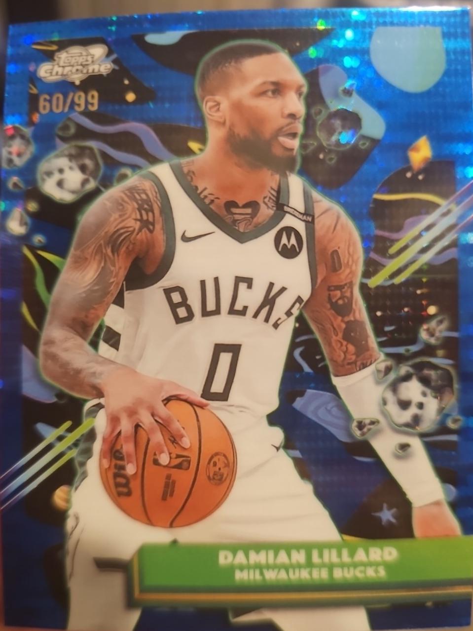 Damian Lillard [Blue Moon Refractor] #129
