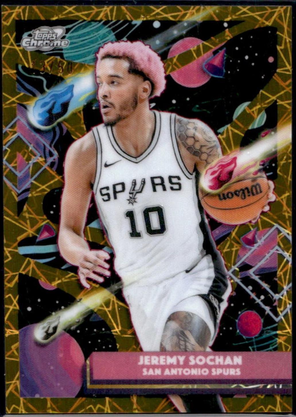Jeremy Sochan [Gold Interstellar Refractor] #25