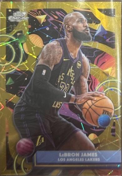 Lebron James [Gold Interstellar Refractor] #157