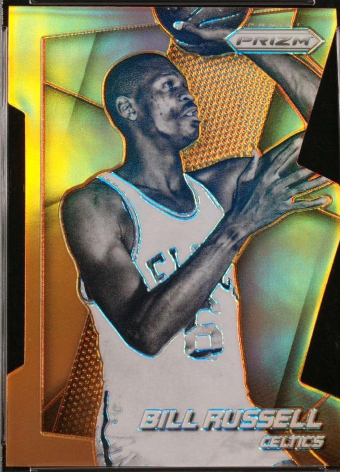 Bill Russell [Orange Die Cut Prizm] #195