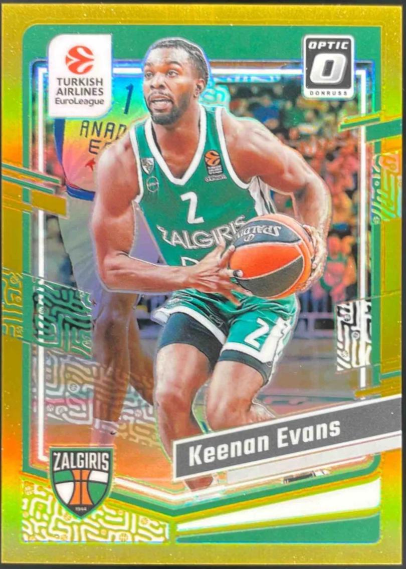 Keenan Evans [Gold Optic] #101
