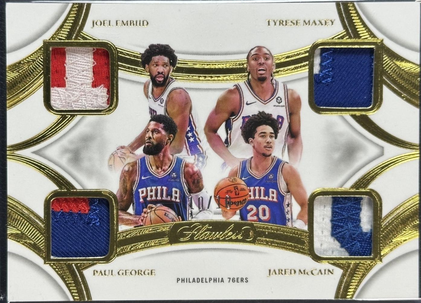Joel Embiid / Jared McCain / Paul George / Tyrese Maxey [Gold] #QP-PHI