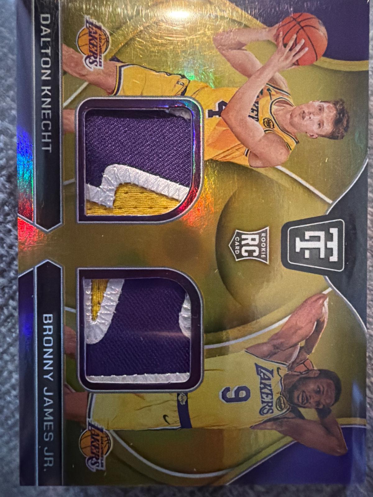LeBron James / Austin Reaves / Bronny James Jr. / Dalton Knecht [Gold] #QP-LAK