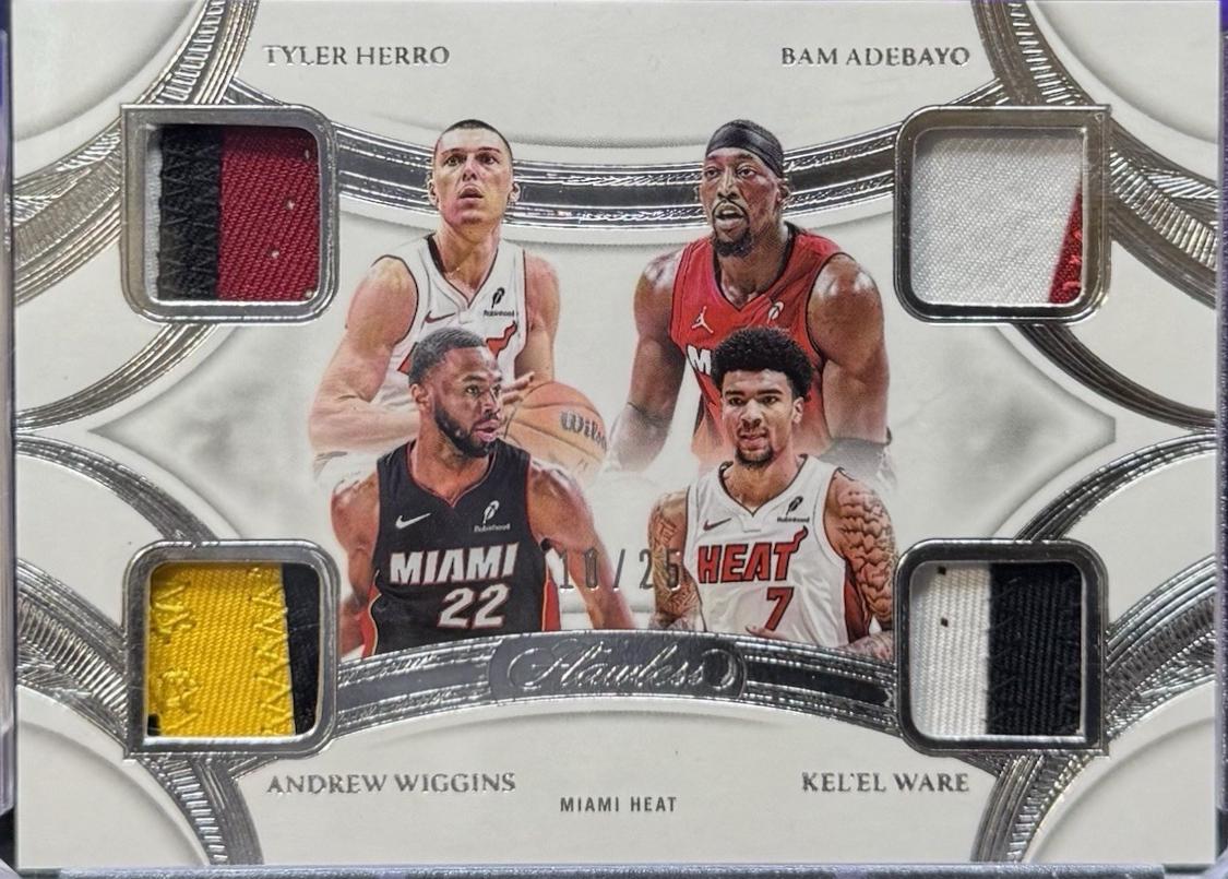 Tyler Herro / Andrew Wiggins / Bam Adebayo / Kel'el Ware #QP-MIA