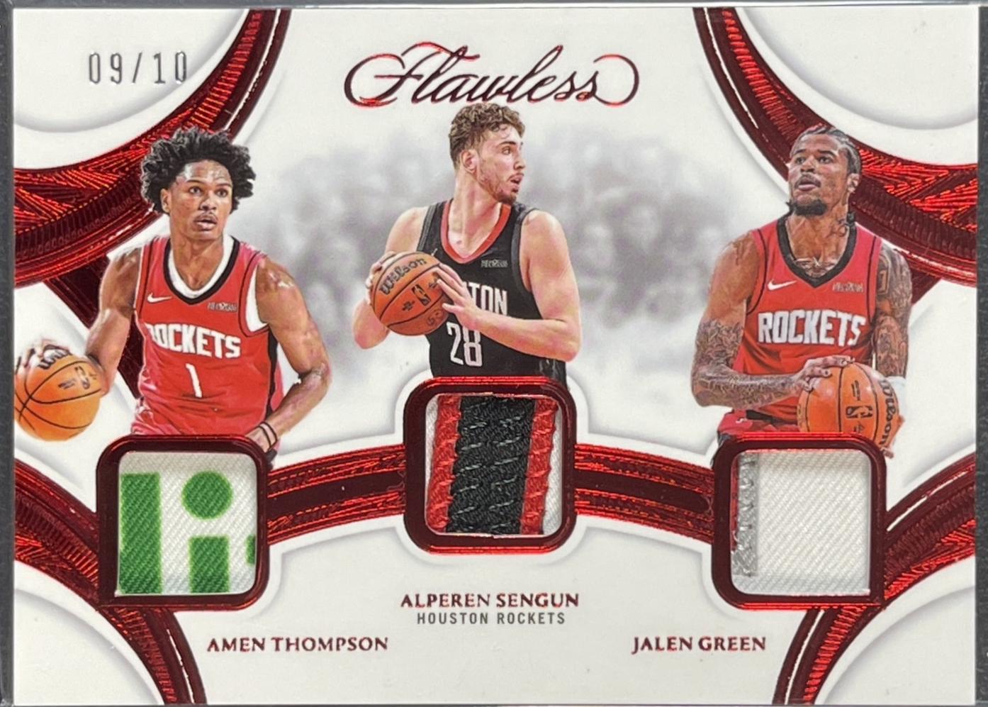Amen Thompson / Alperen Sengun / Jalen Green [Ruby] #15