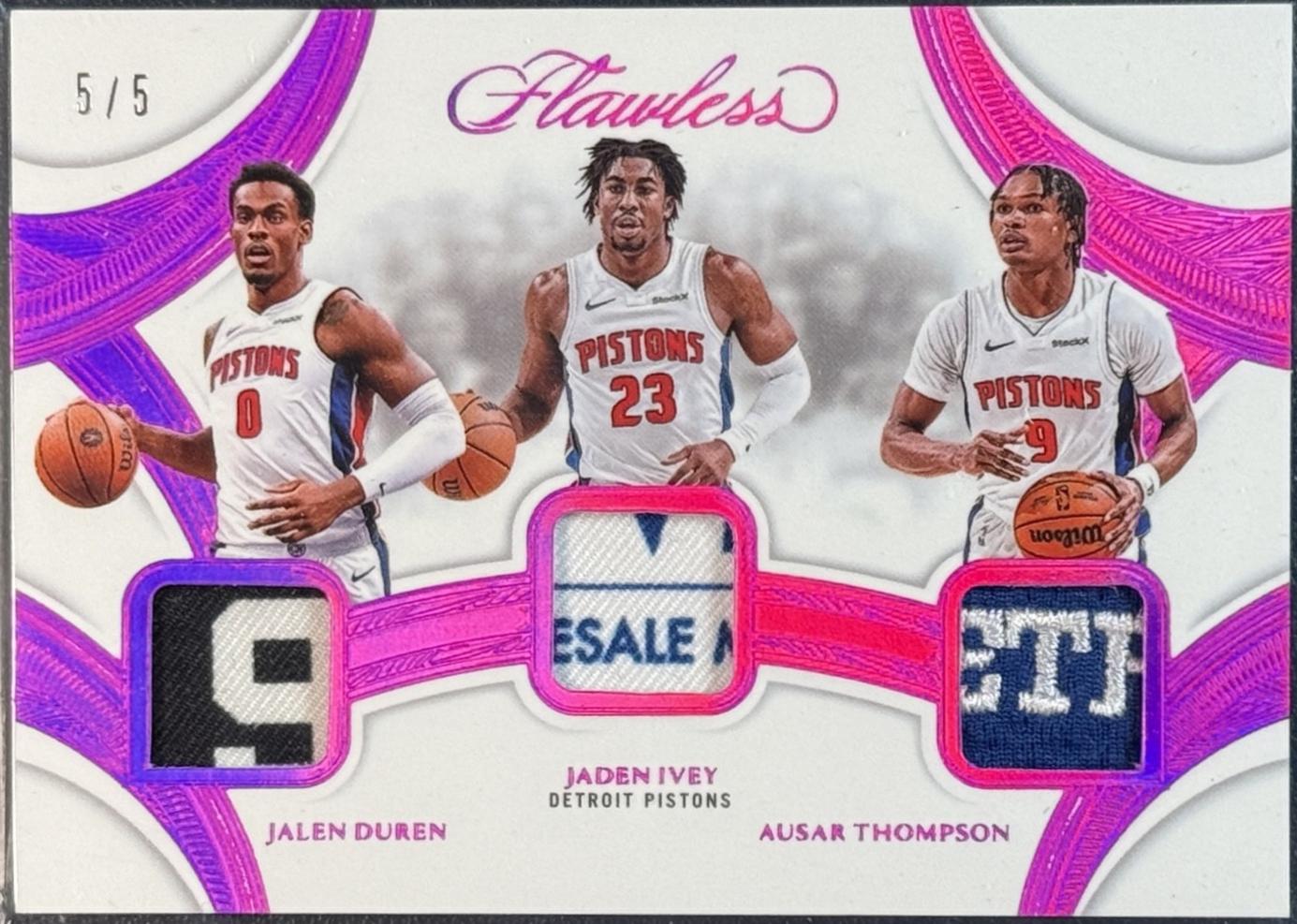 Jalen Duren / Ausar Thompson / Jaden Ivey [Fuscia] #8