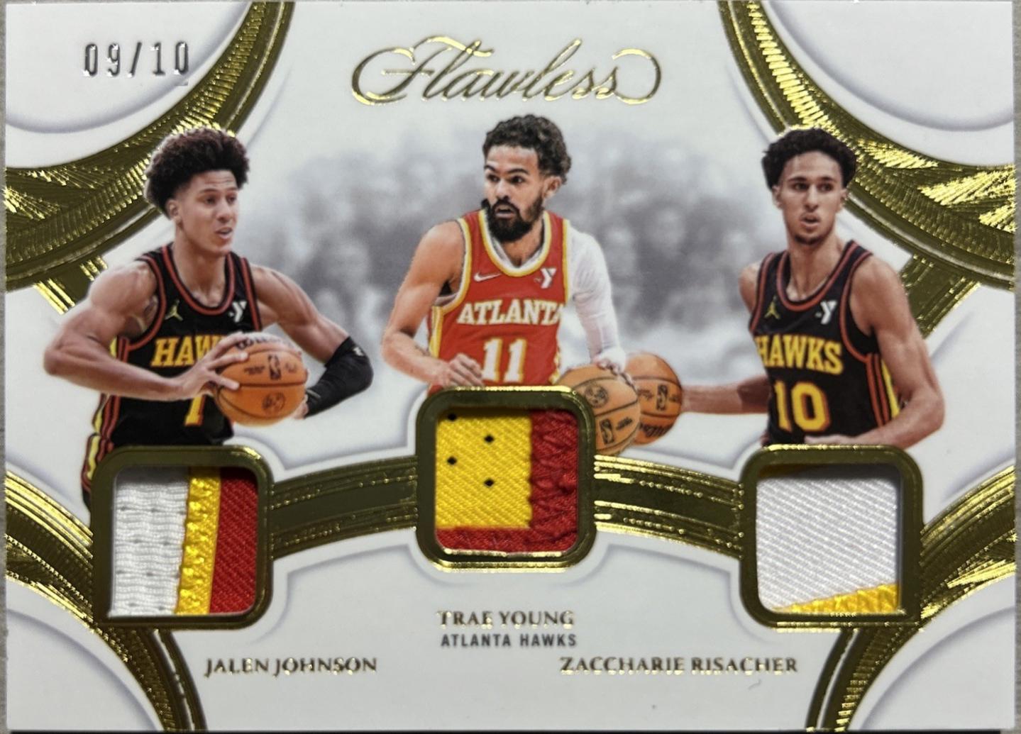 Jalen Johnson / Trae Young / Zaccharie Risacher [Gold] #12