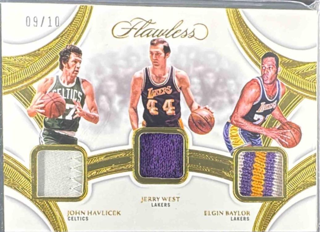 John Havlicek / Elgin Baylor / Jerry West [Gold] #29