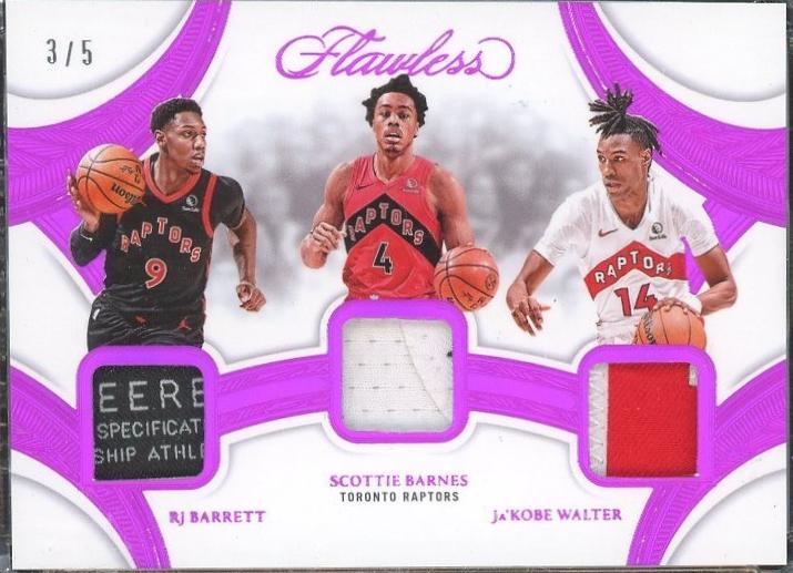 RJ Barrett / Ja'Kobe Walter / Scottie Barnes [Fuscia] #19