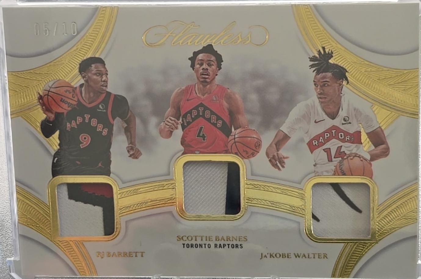RJ Barrett / Ja'Kobe Walter / Scottie Barnes [Gold] #19