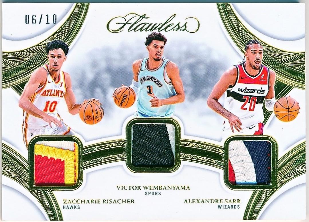 Zaccharie Risacher / Alexandre Sarr / Victor Wembanyama [Gold] #49