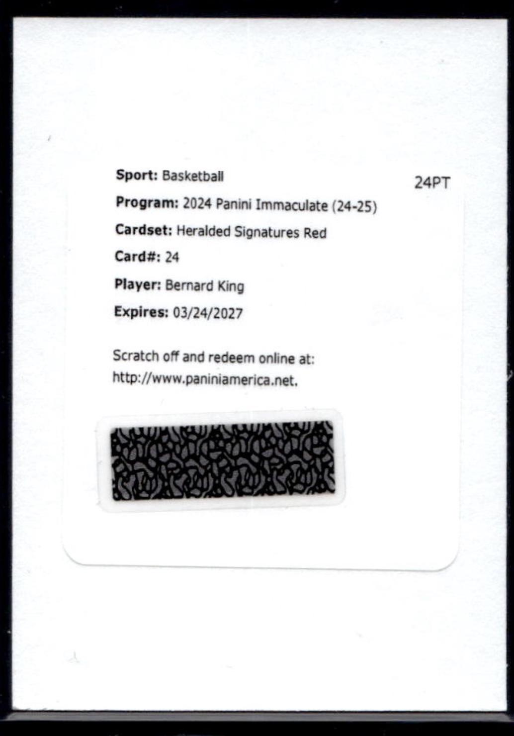 Bernard King [Red] #24