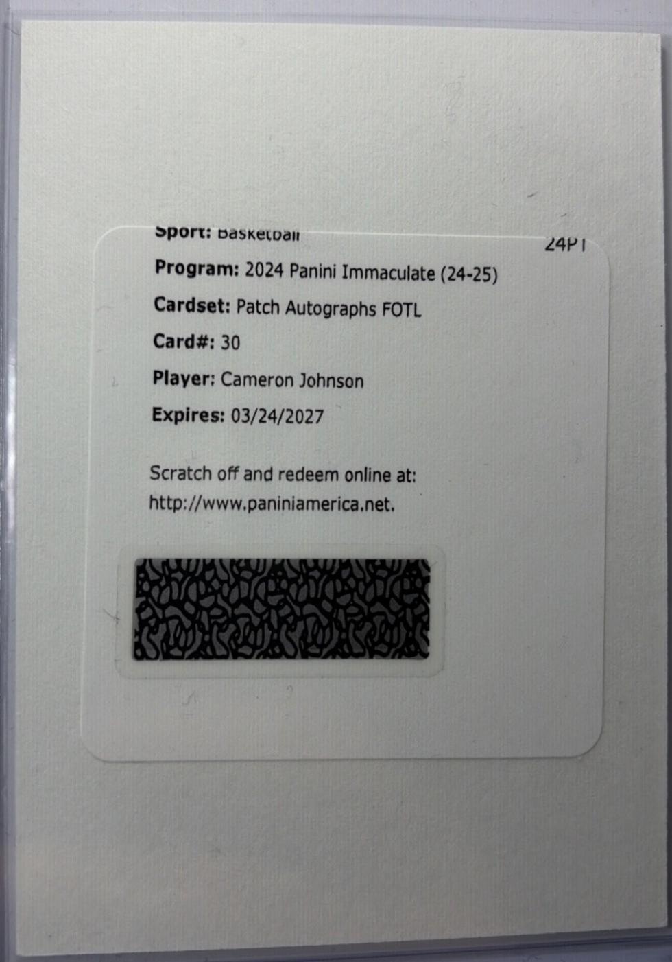 Cameron Johnson [FOTL] #30