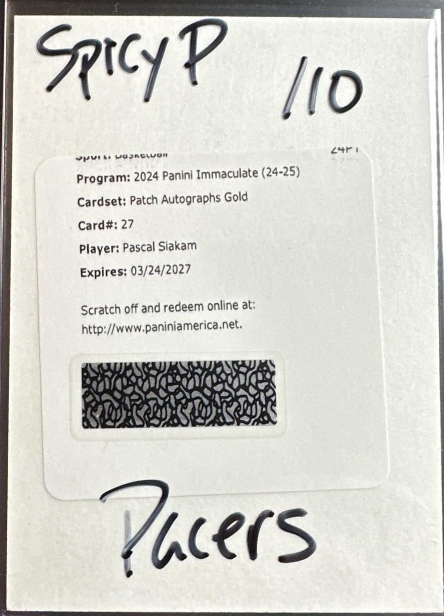 Pascal Siakam [Gold] #27