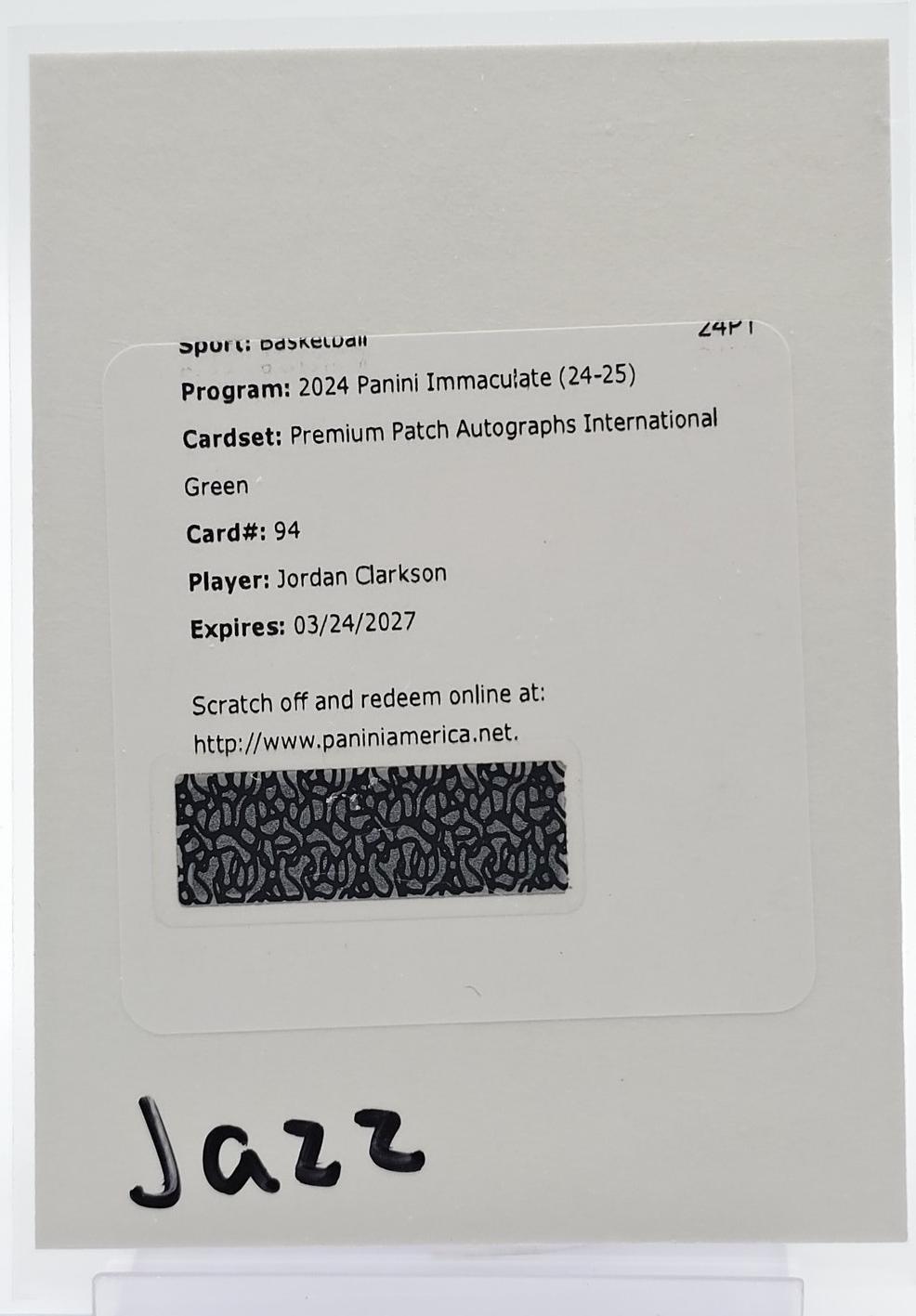 Jordan Clarkson [International Green] #94