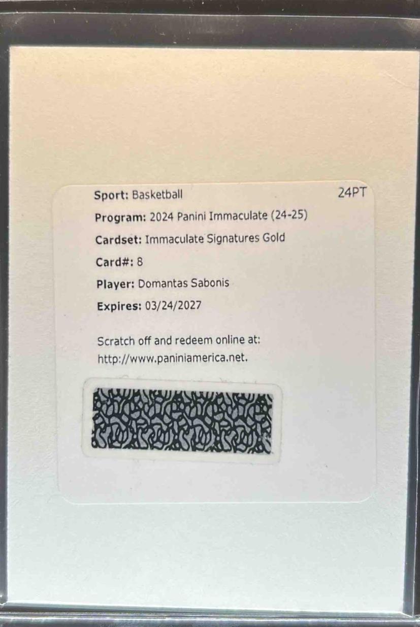 Domantas Sabonis [Gold] #8
