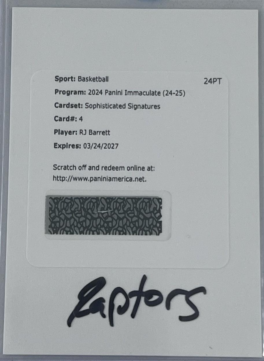 RJ Barrett #4