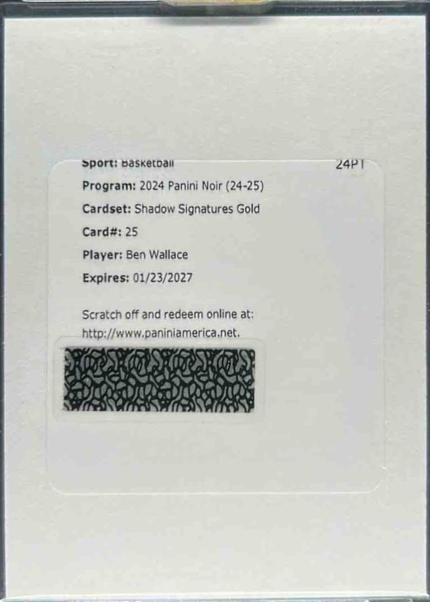 Ben Wallace [Gold] #25
